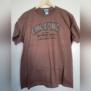 King Kong Movie T-shirt, Soft Brown, Size XL